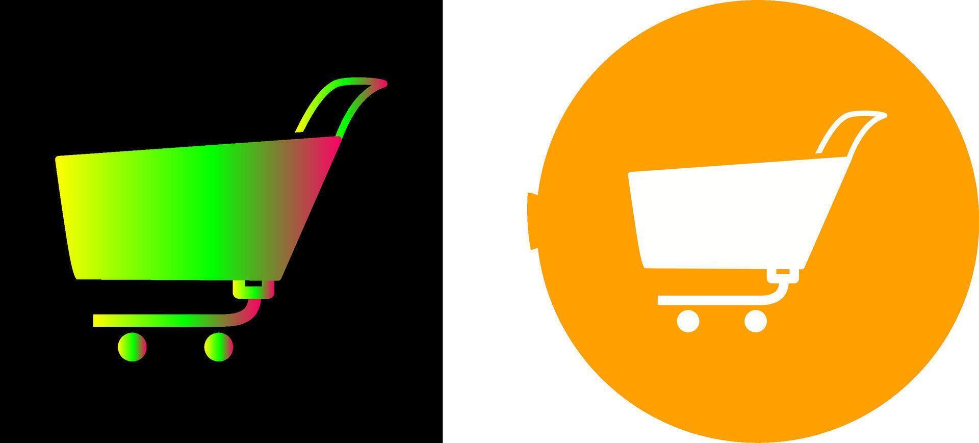 Unique Shopping Cart Icon Design vector