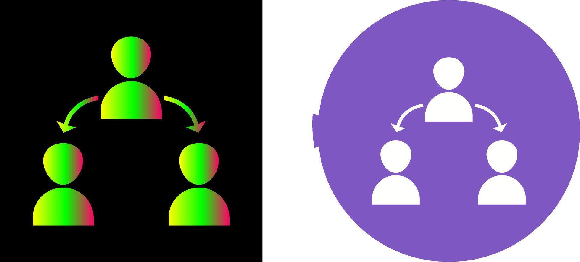 Unique Connected Users Icon Design vector