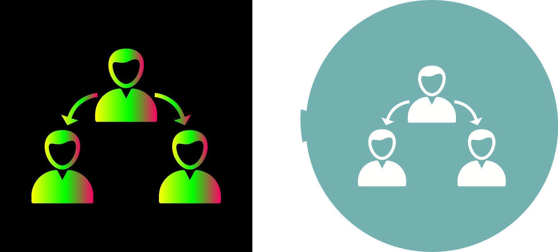 Unique Connected Users Icon Design vector