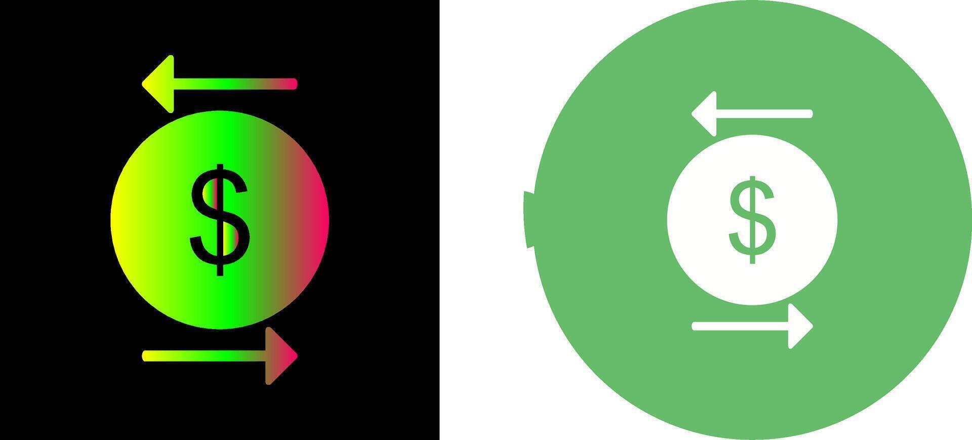 Unique Transcation Icon Design vector