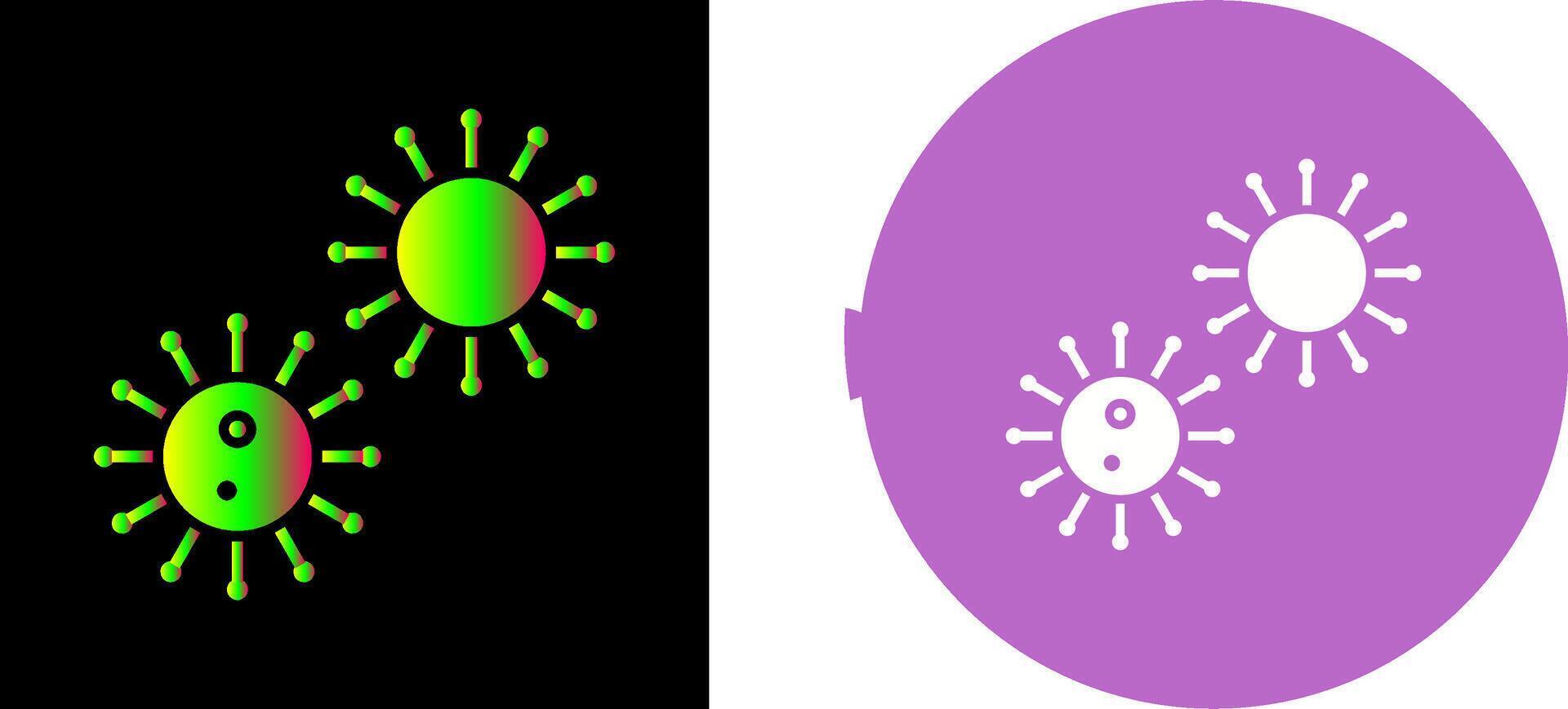 Unique Virus Icon Design vector