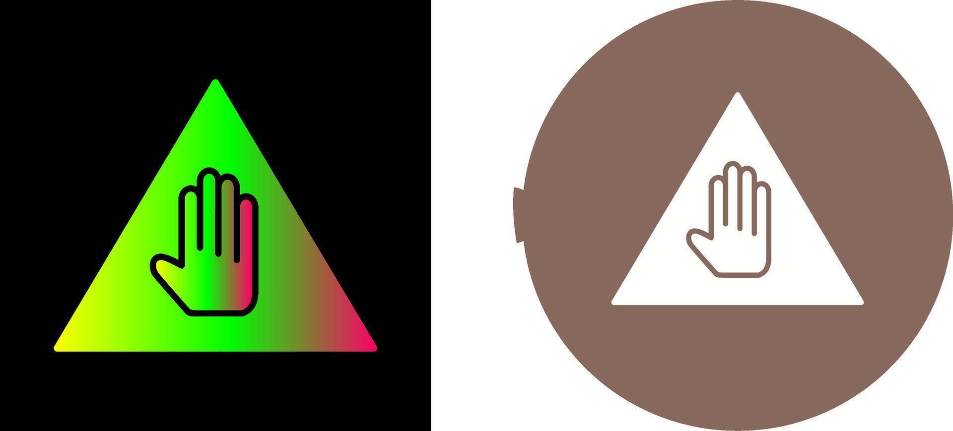 Unique Warning Icon Design vector