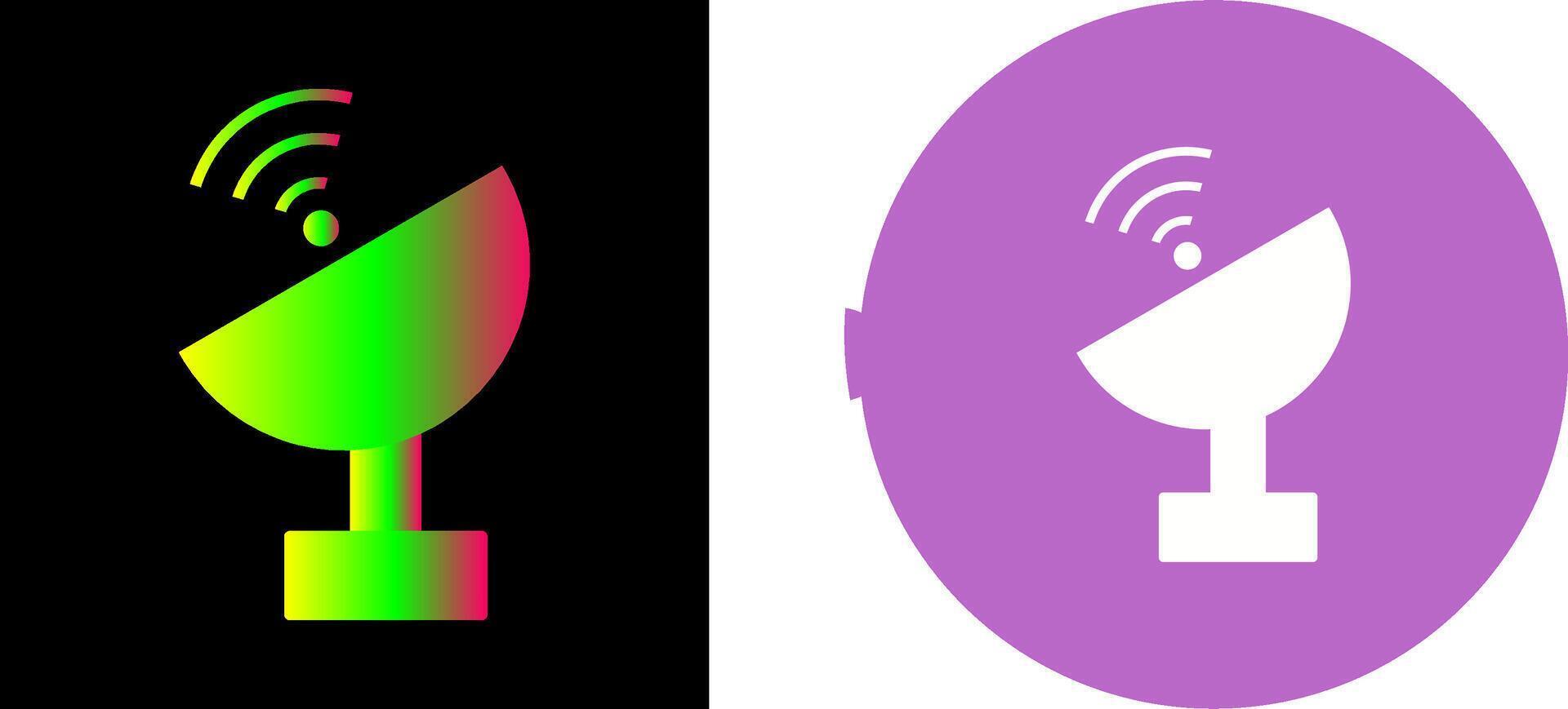 Unique Satellite Icon Design vector