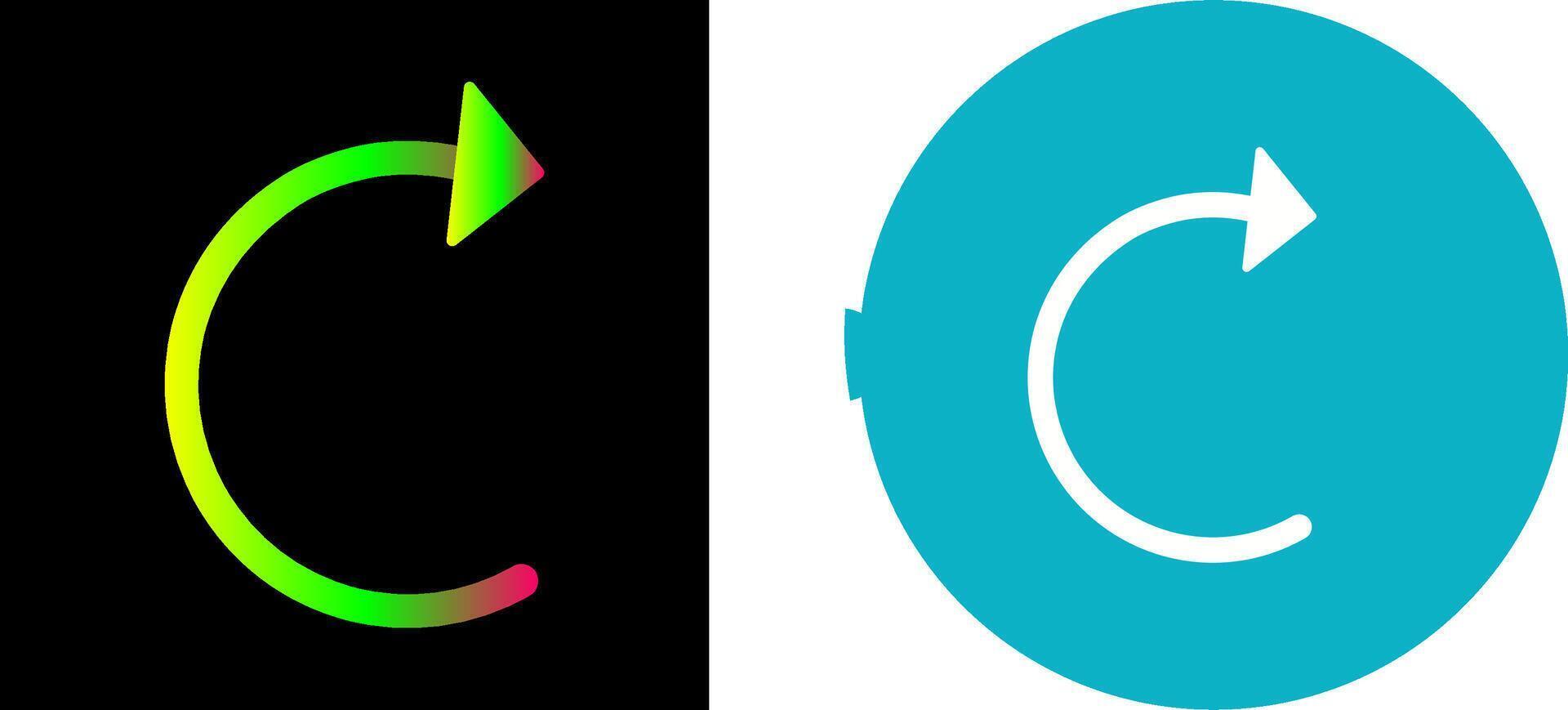 Unique Reload Icon Design vector