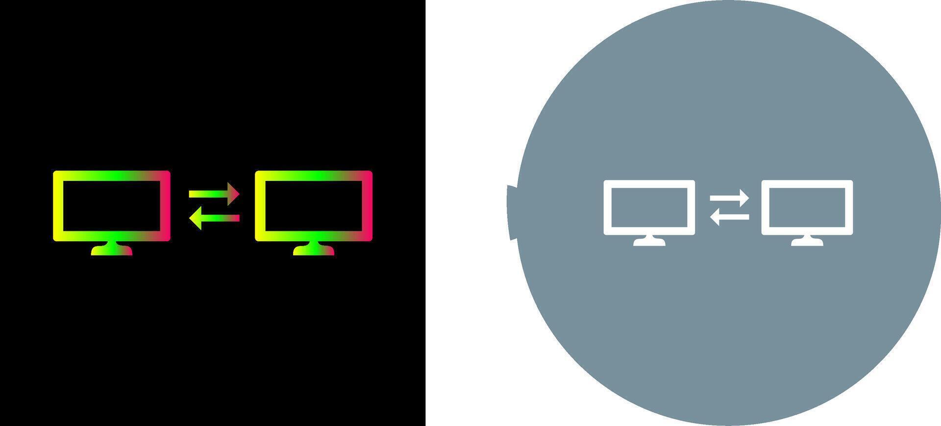 Unique Sharing Systems Icon Design vector