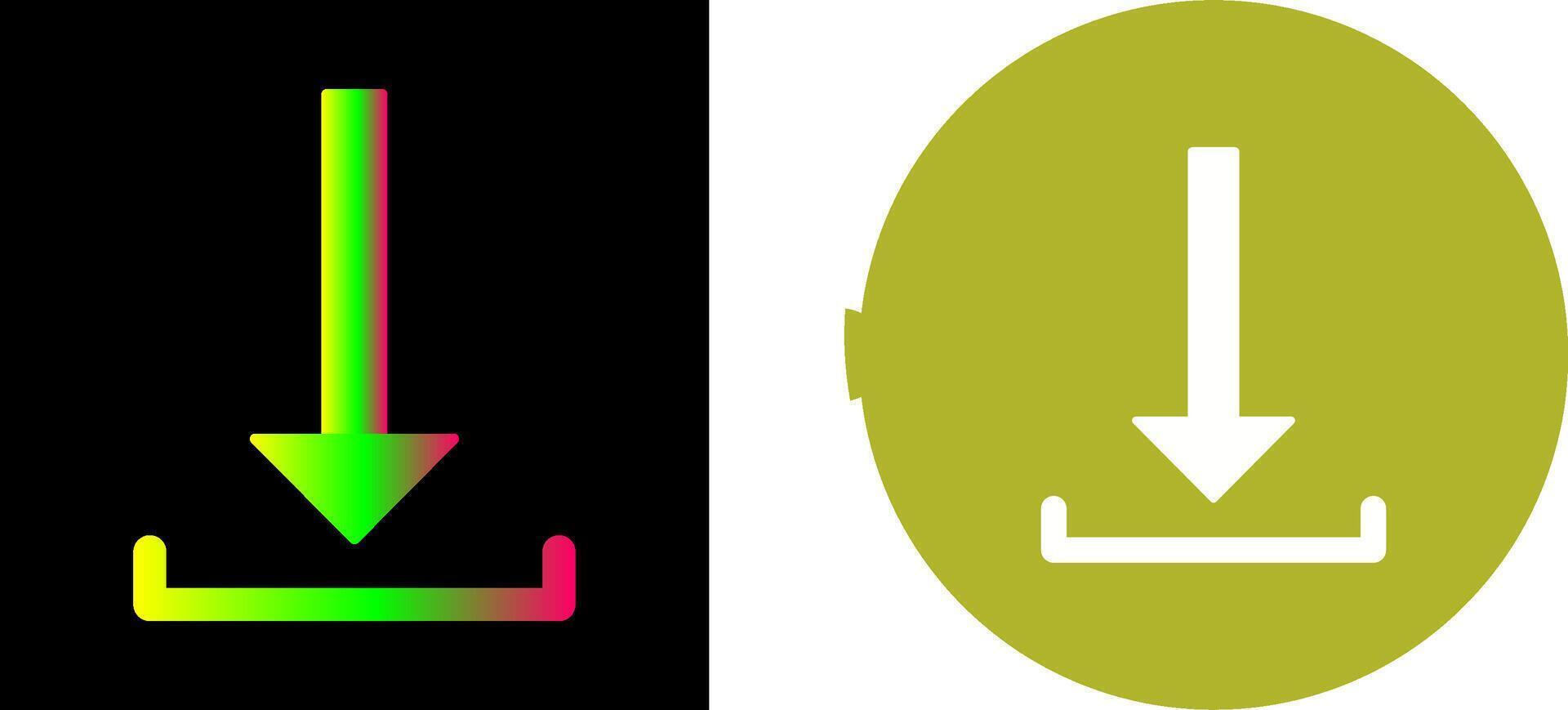 Unique Download Icon Design vector
