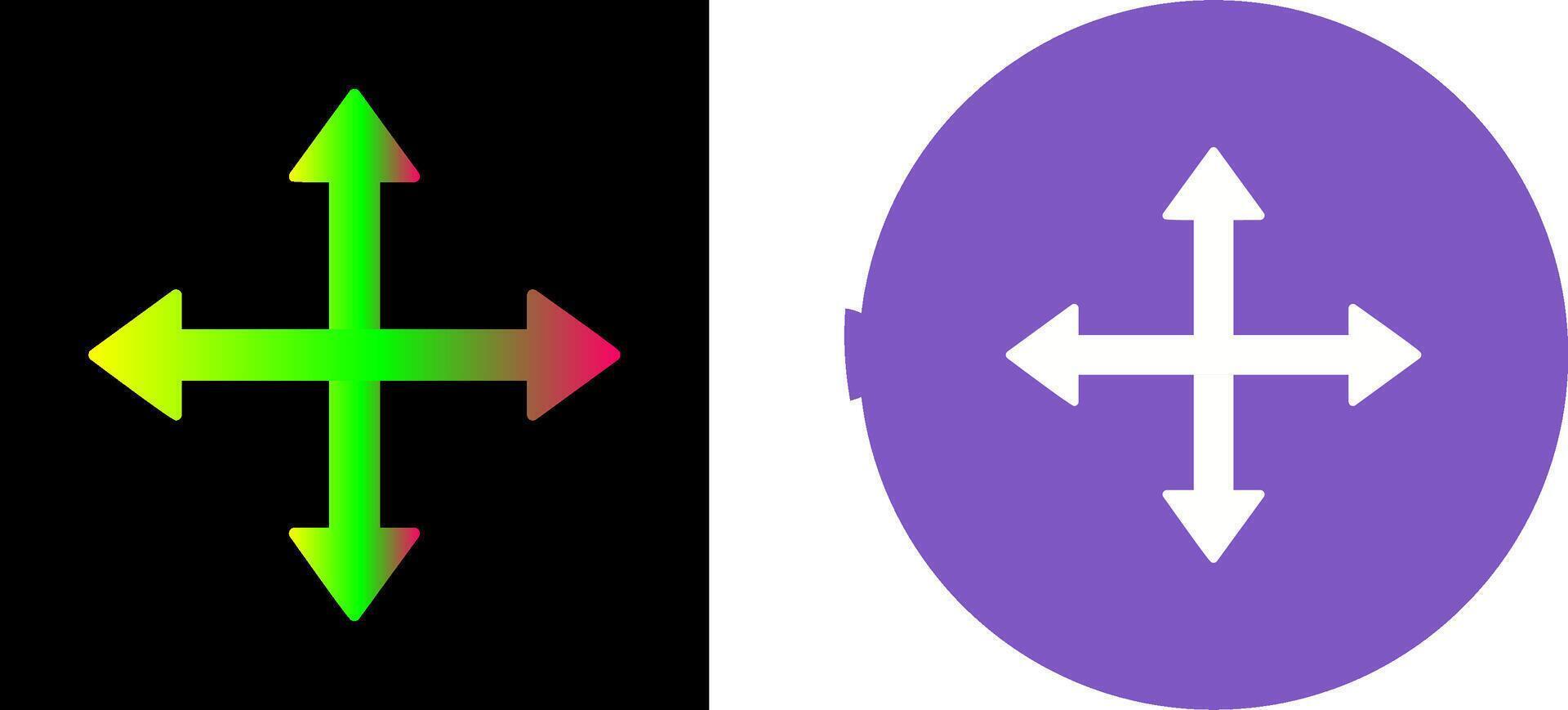Unique Move Icon Design vector