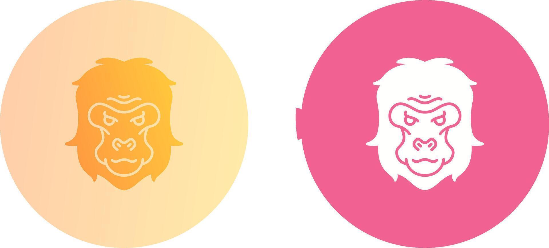 Gorilla Icon Design vector