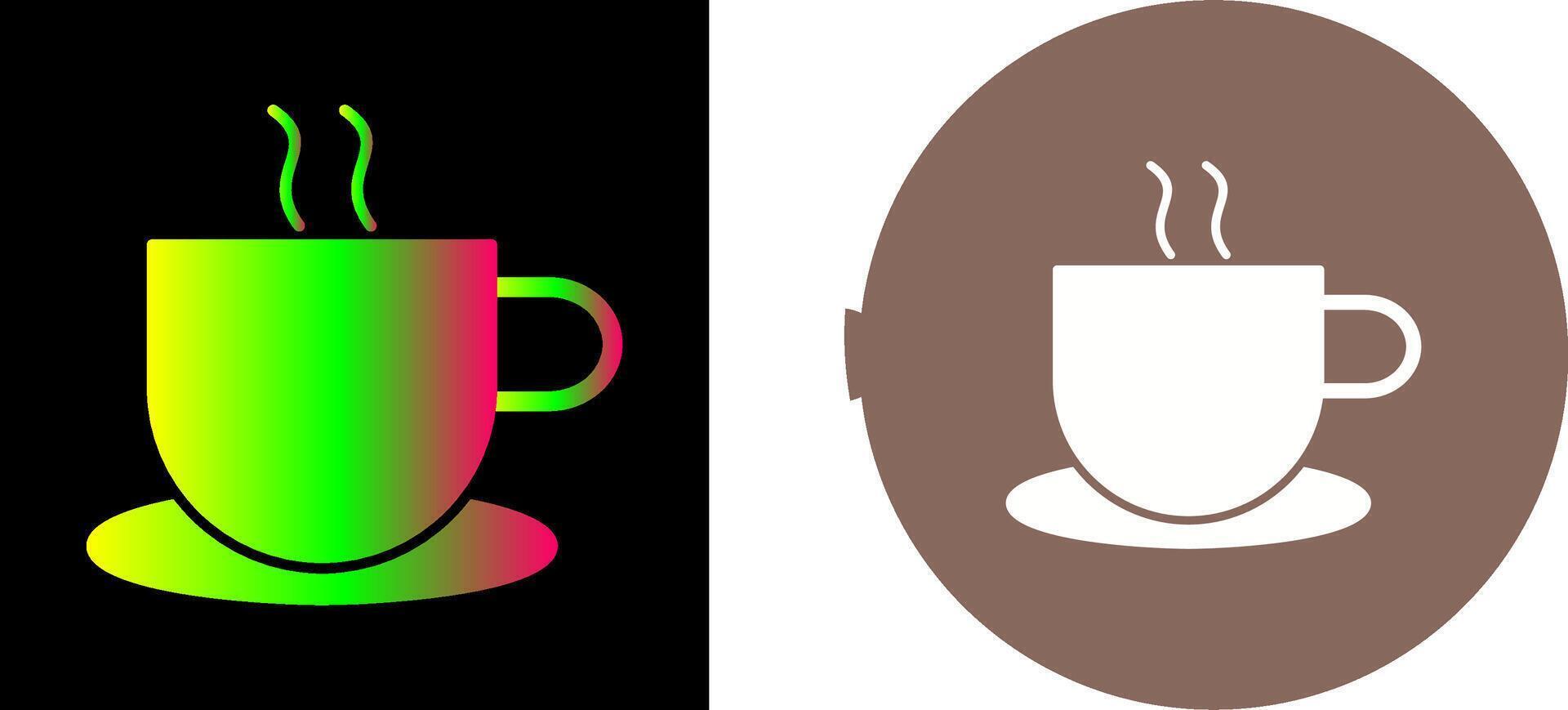 único caliente café icono diseño vector