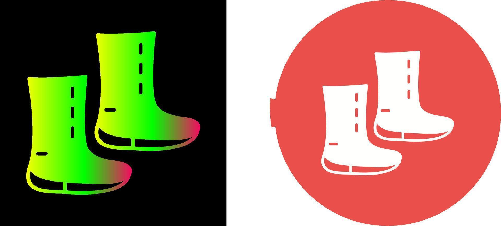 Unique Boots Icon Design vector