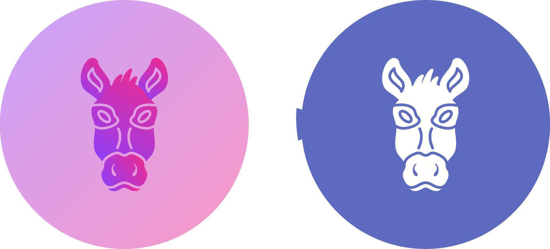 Donkey Icon Design vector