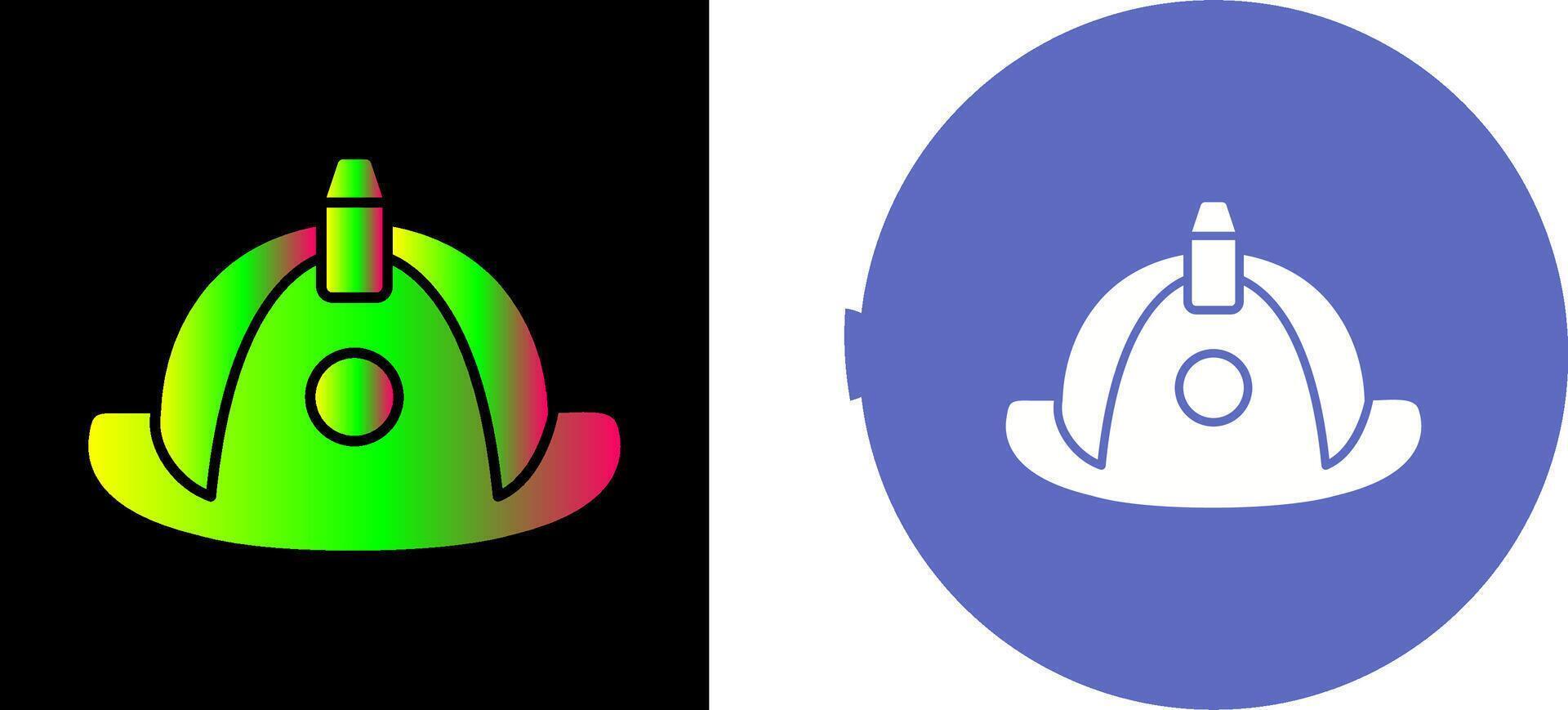 Unique Firefighter Hat Icon Design vector