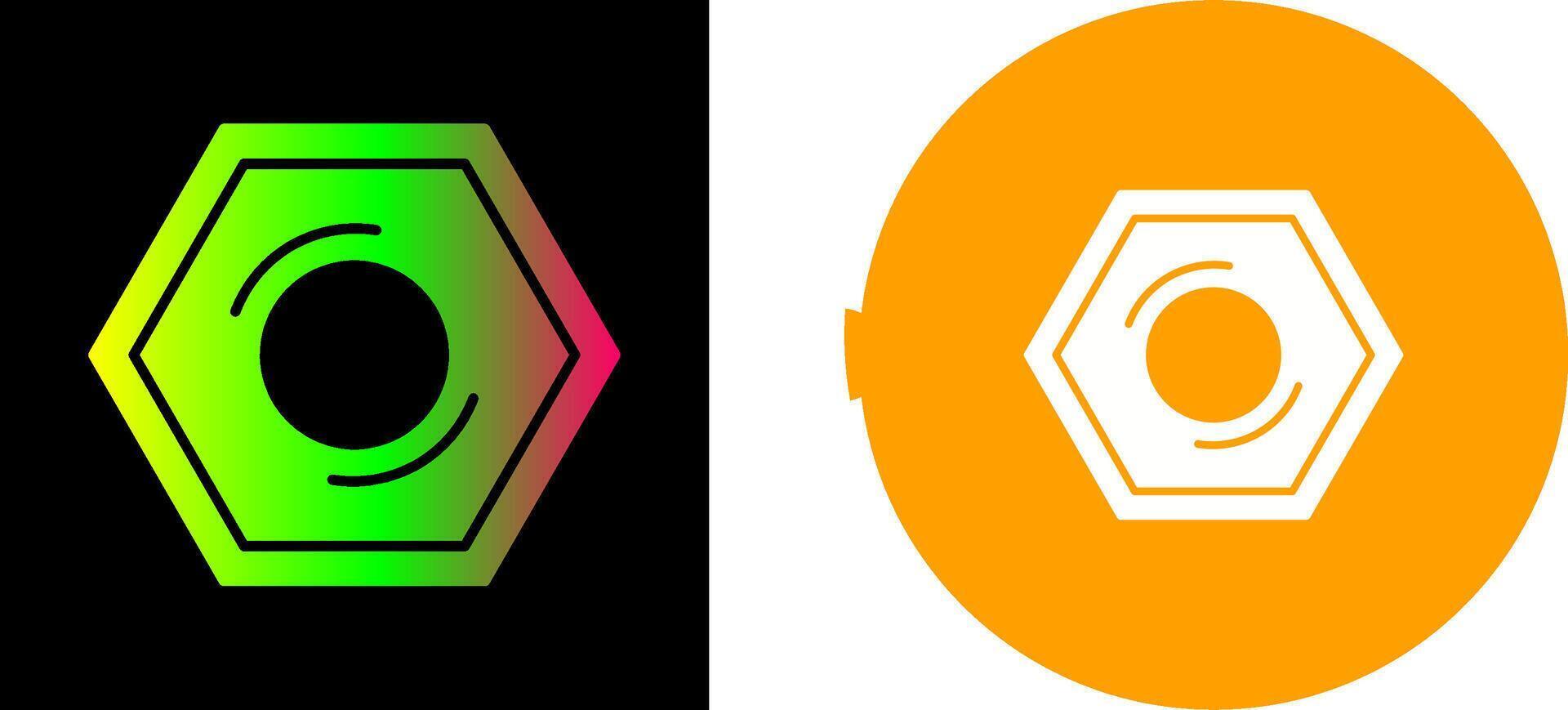 Nut Icon Design vector