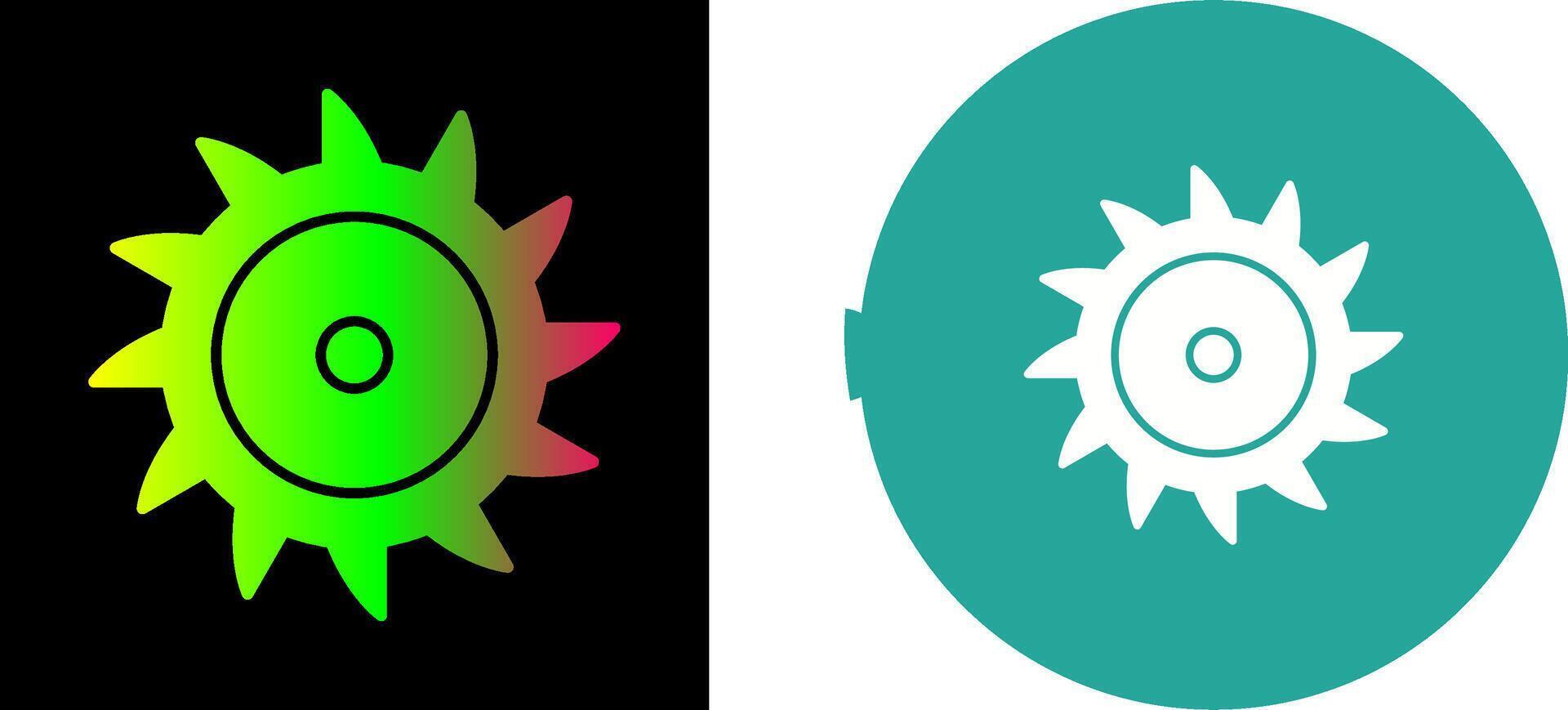 Saw Blade Icon Design vector