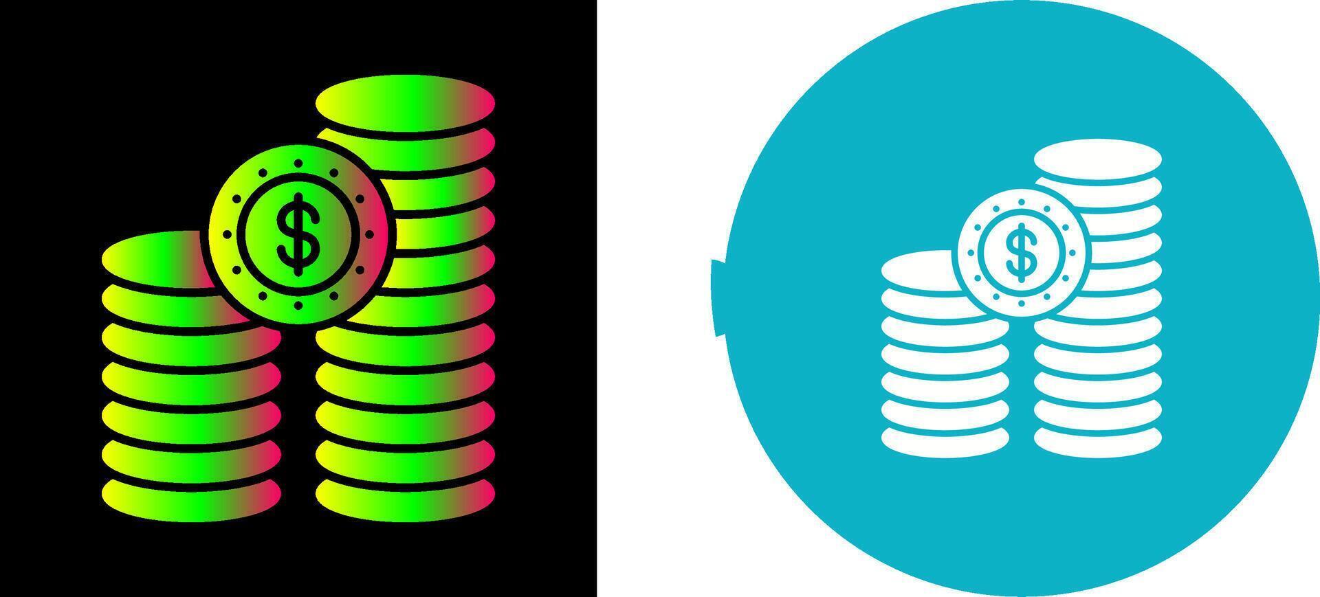 Coins Icon Design vector