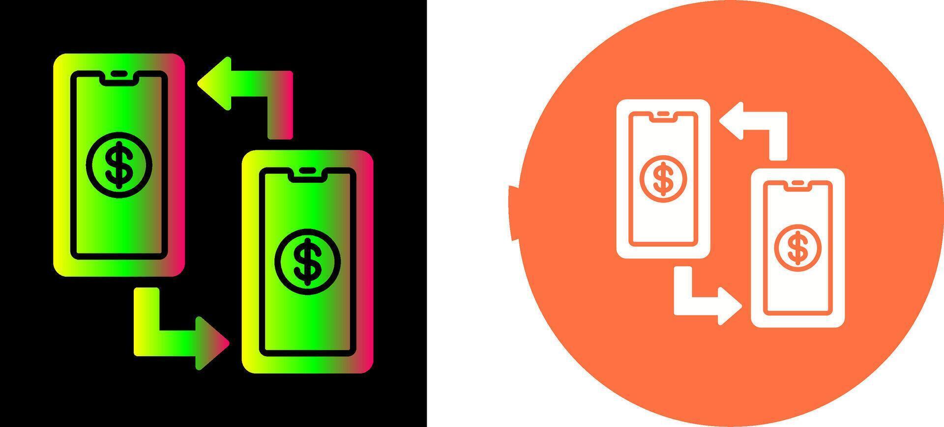 Transaction Icon Design vector