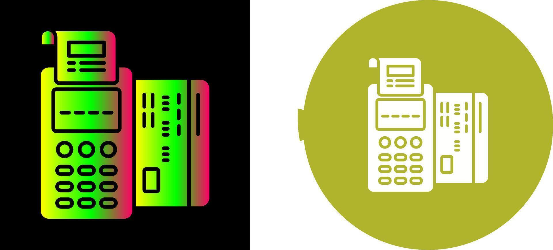 Pos Terminal Icon Design vector