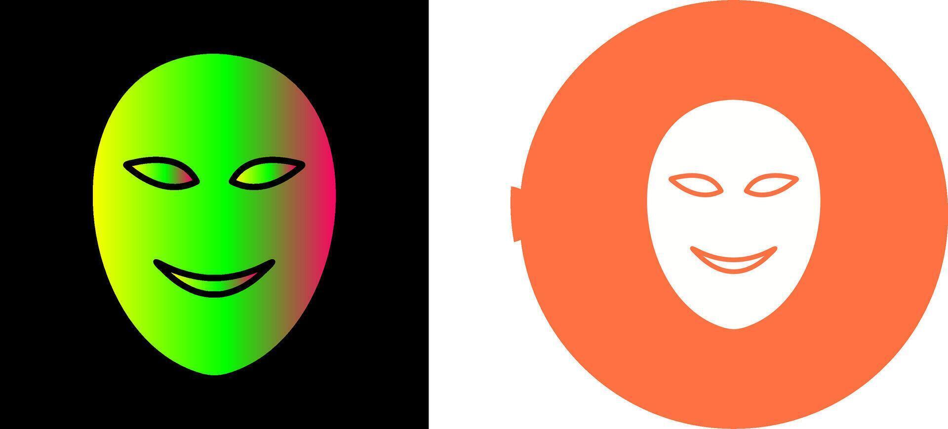 Ancient Face Mask Icon Design vector