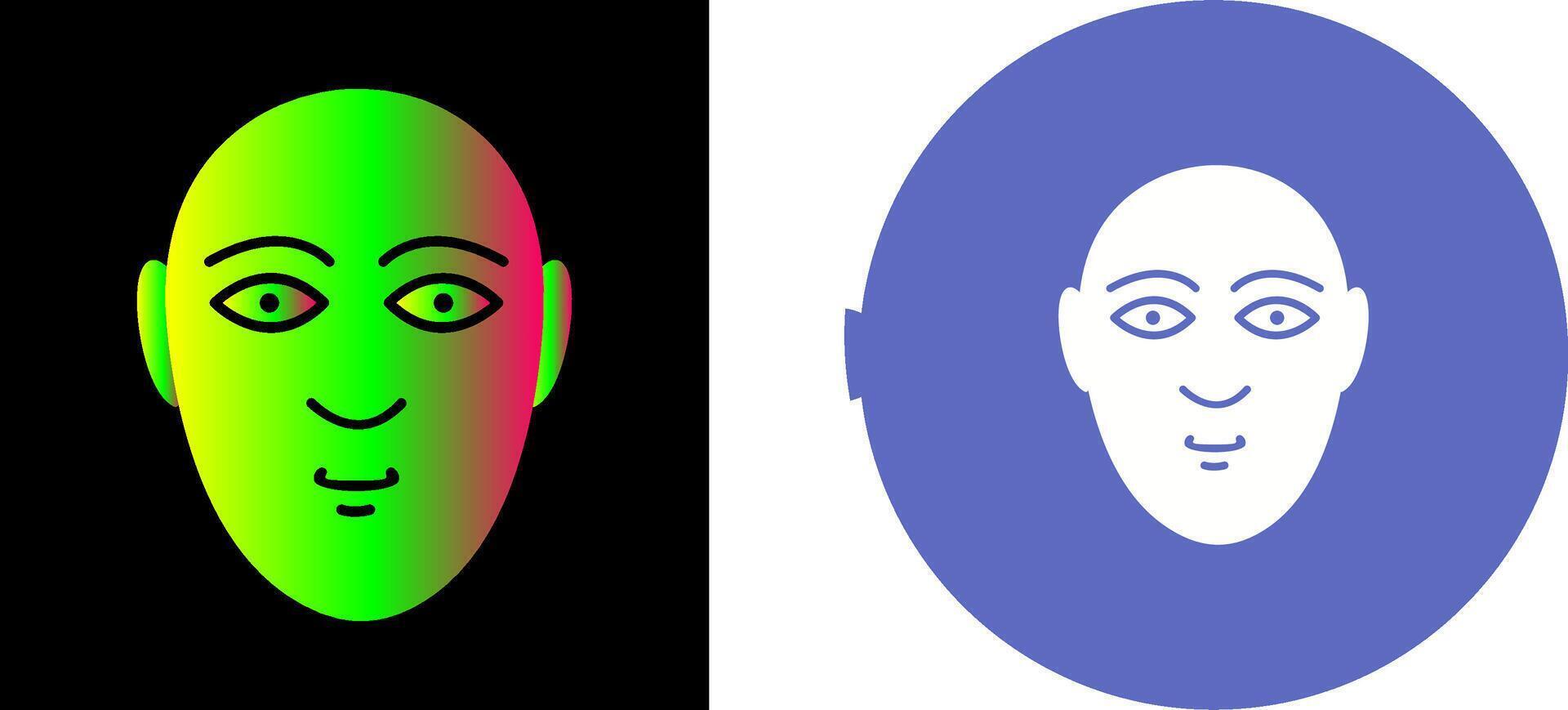 Human Face Icon Design vector