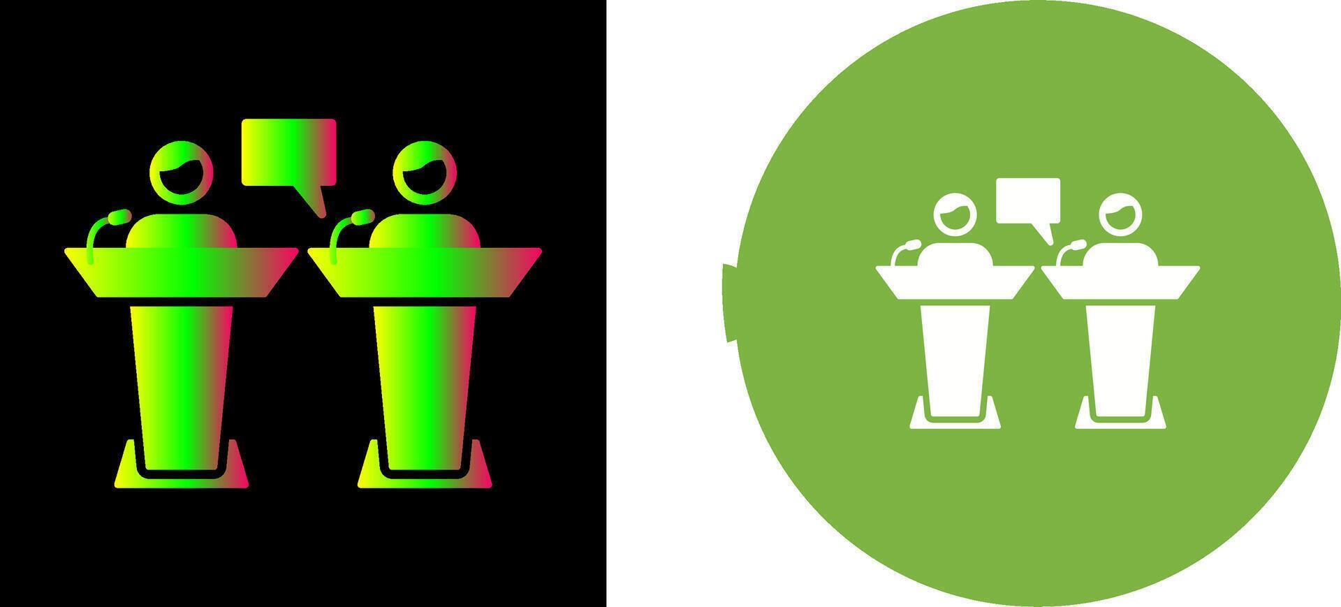 Debate Icon Design vector