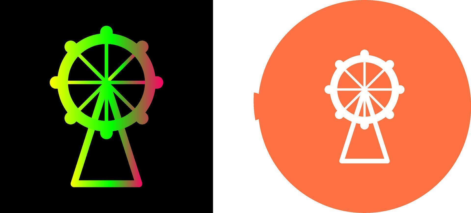 Ferris Wheel Icon Design vector
