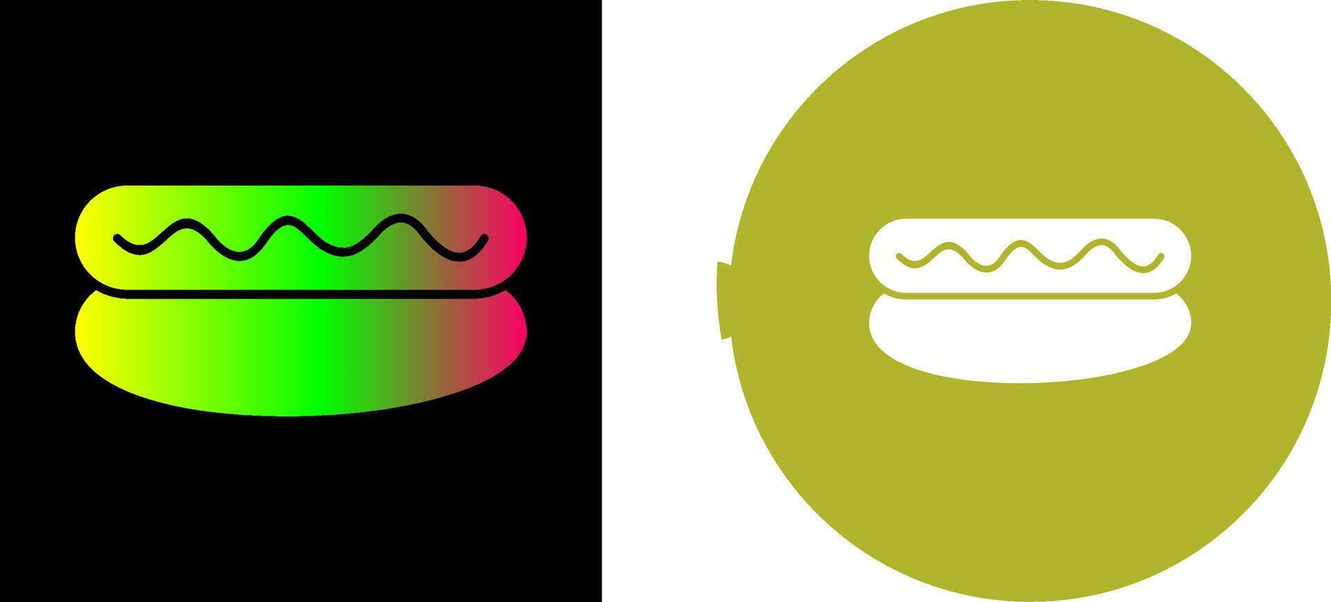 Hot Dog Icon Design vector