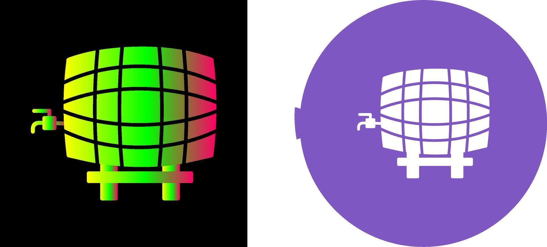 Barrel with Tap Icon Design vector