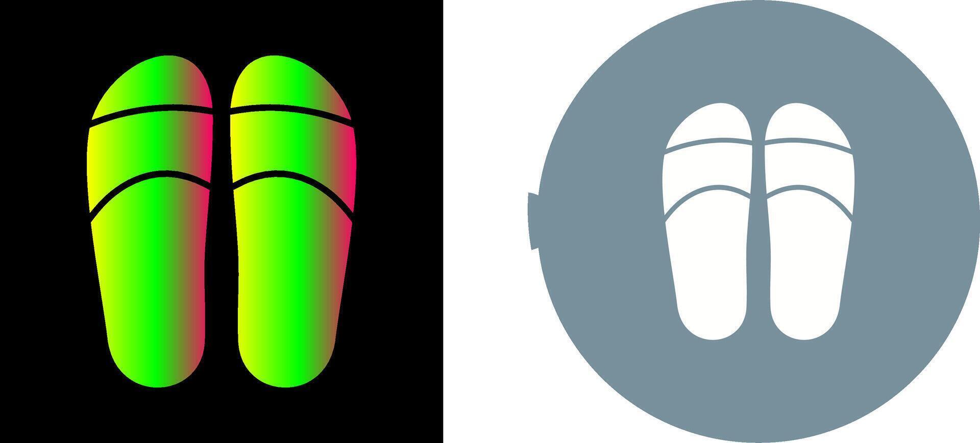Slippers Icon Design vector