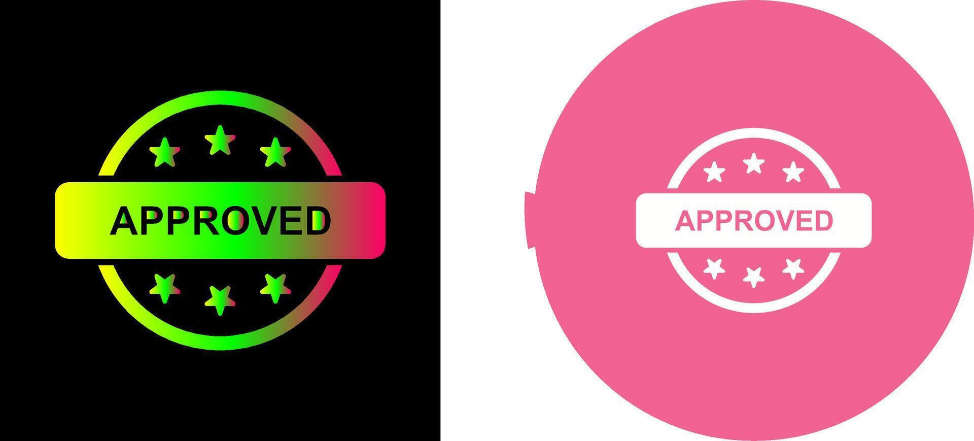 Approved Icon Design vector