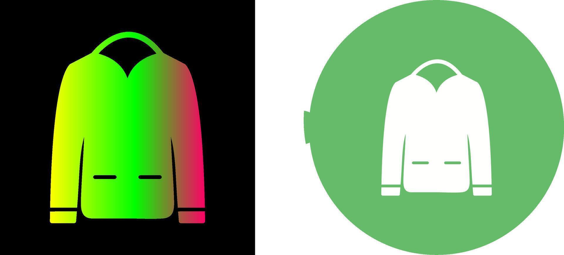 Men's Jacket Icon Design vector