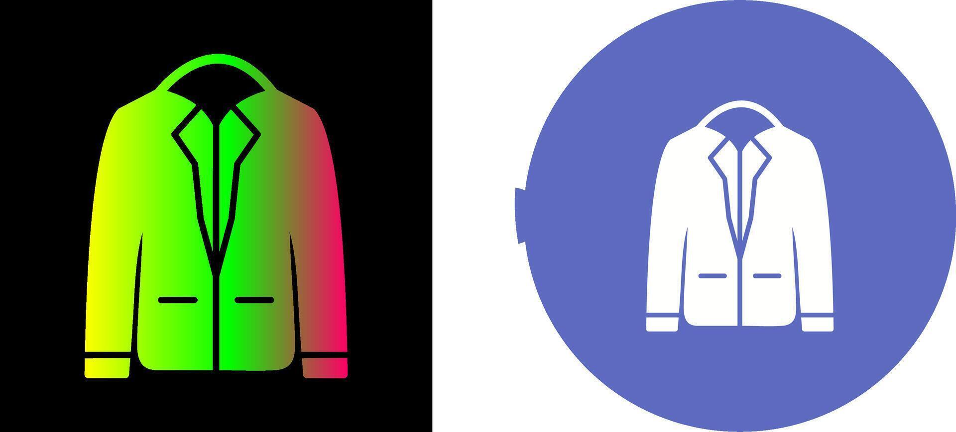 Stylish Jacket Icon Design vector