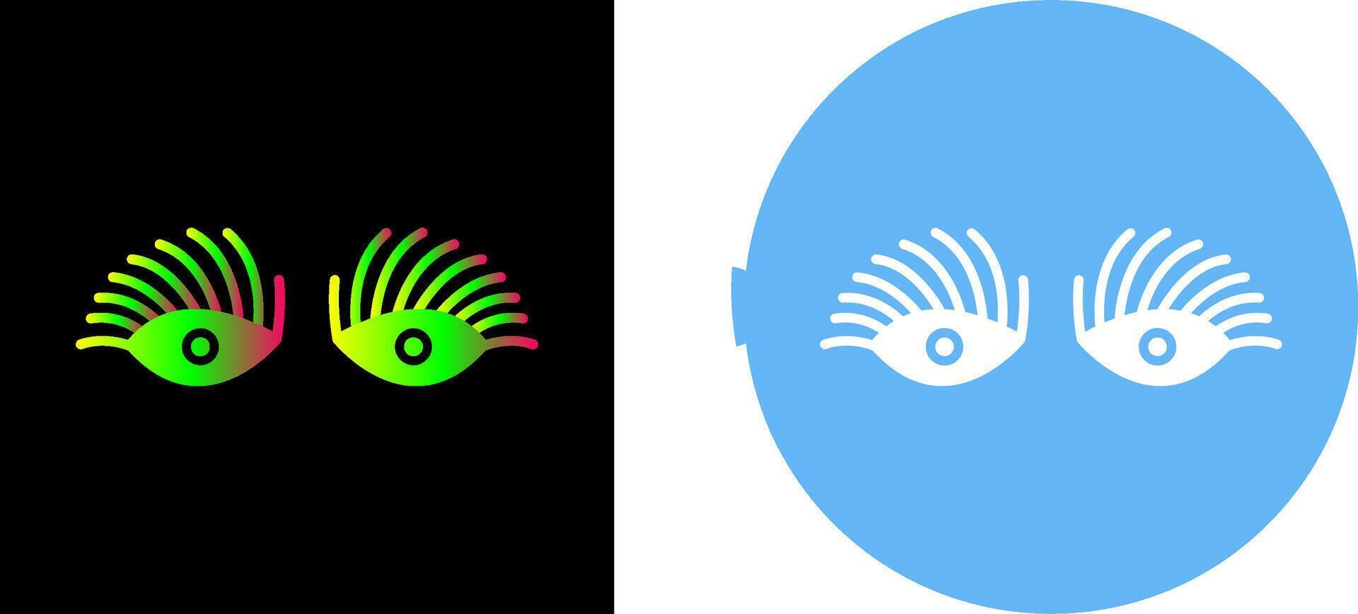 Longlashes Icon Design vector