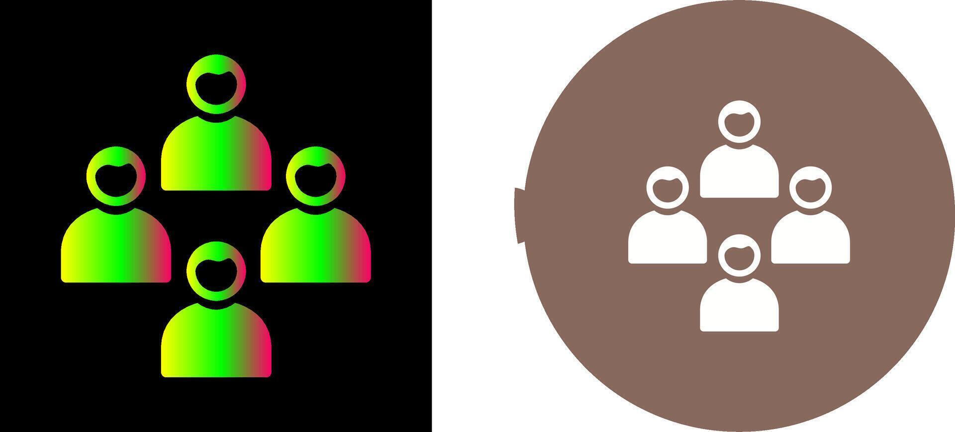 Network Group Icon Design vector