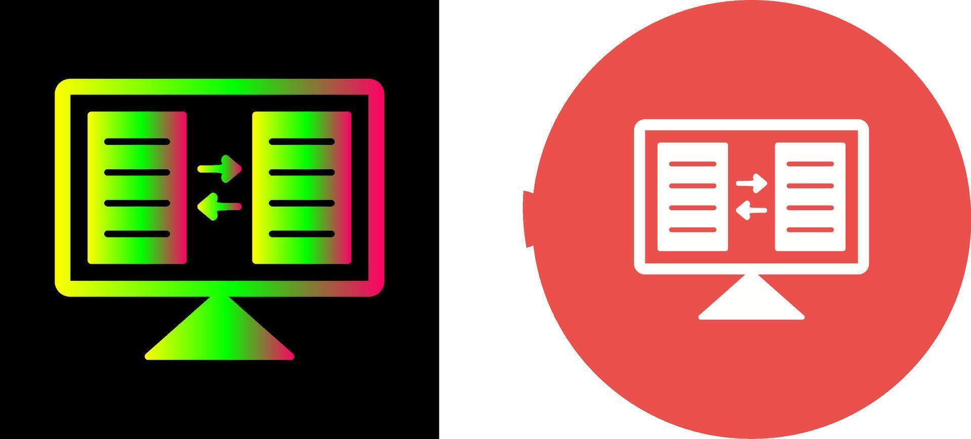 File Sharing Icon Design vector