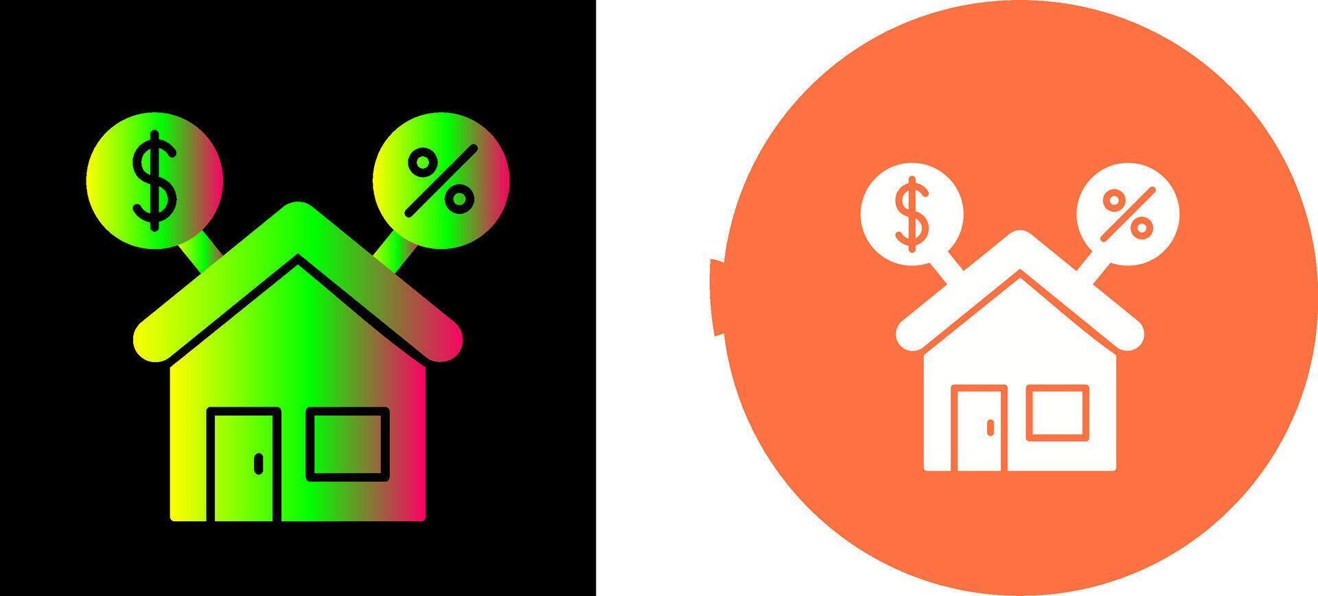 Mortgage Icon Design vector