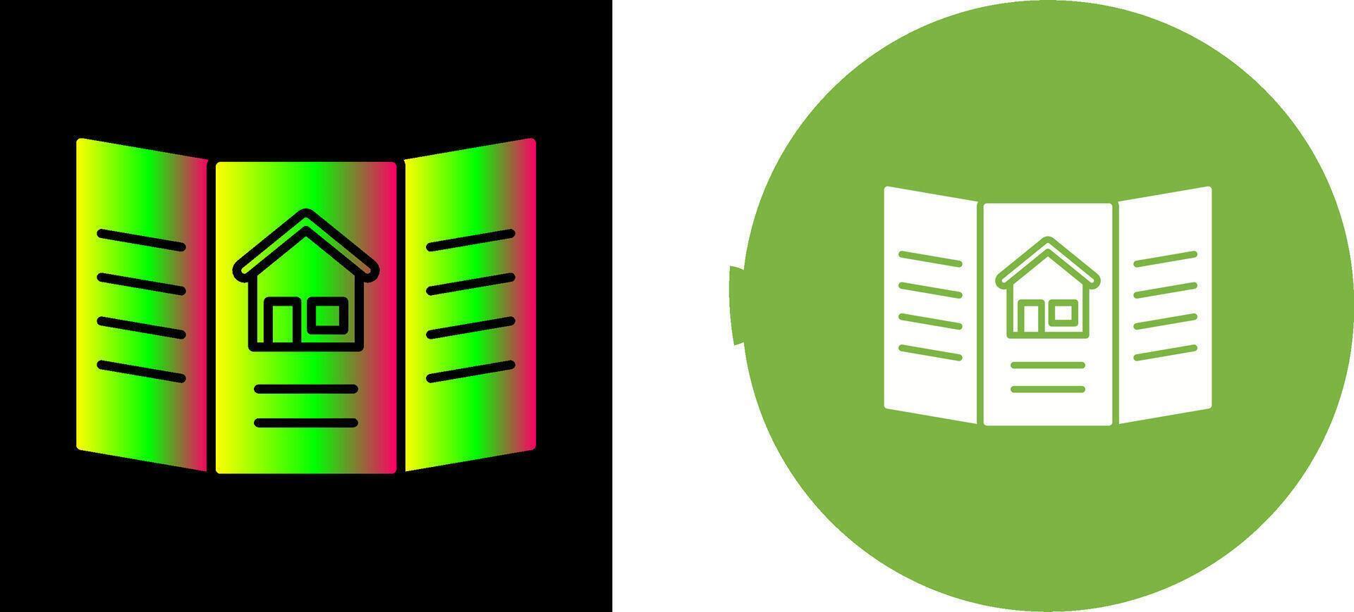 Brochure Icon Design vector