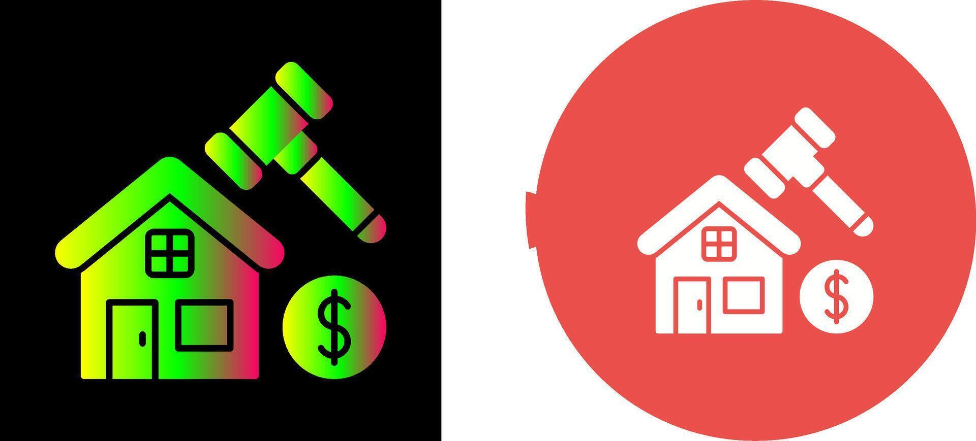Auction Icon Design vector