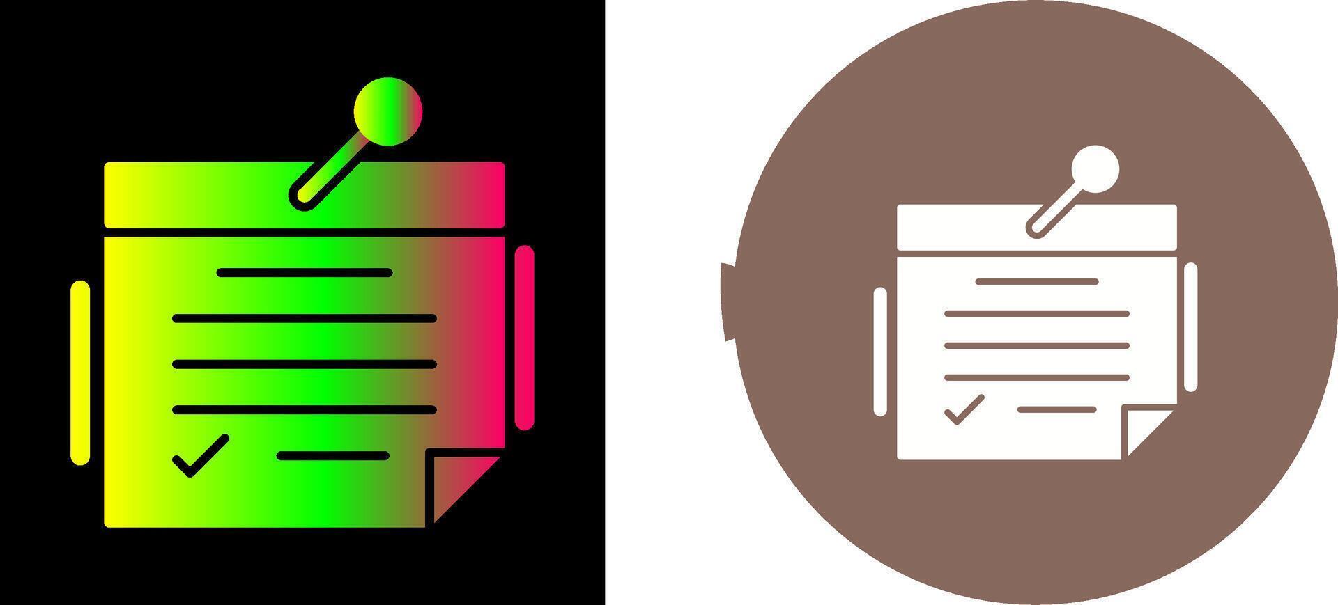 Note Icon Design vector