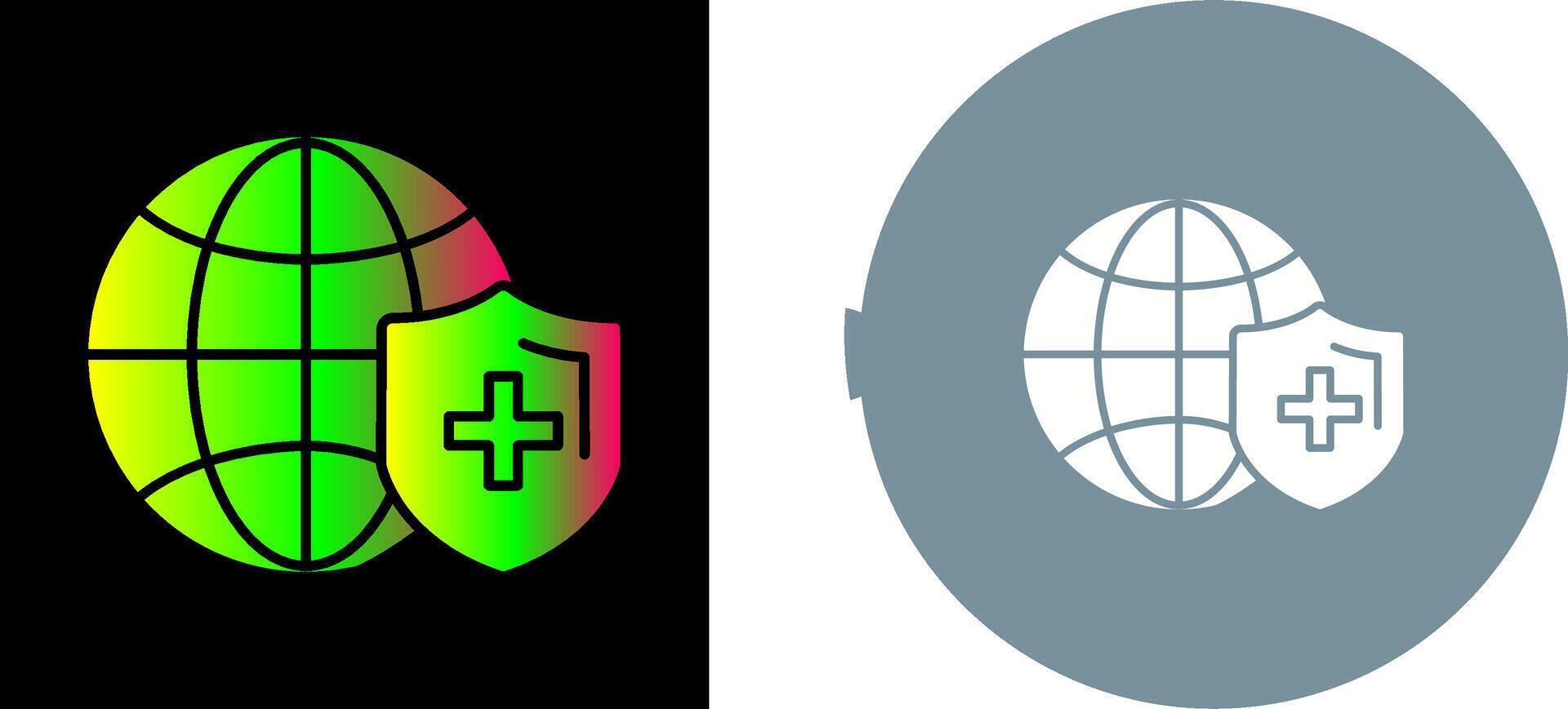 Global Protection Icon Design vector