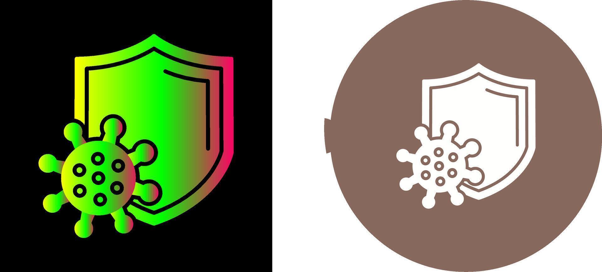 Virus Protection Icon Design vector