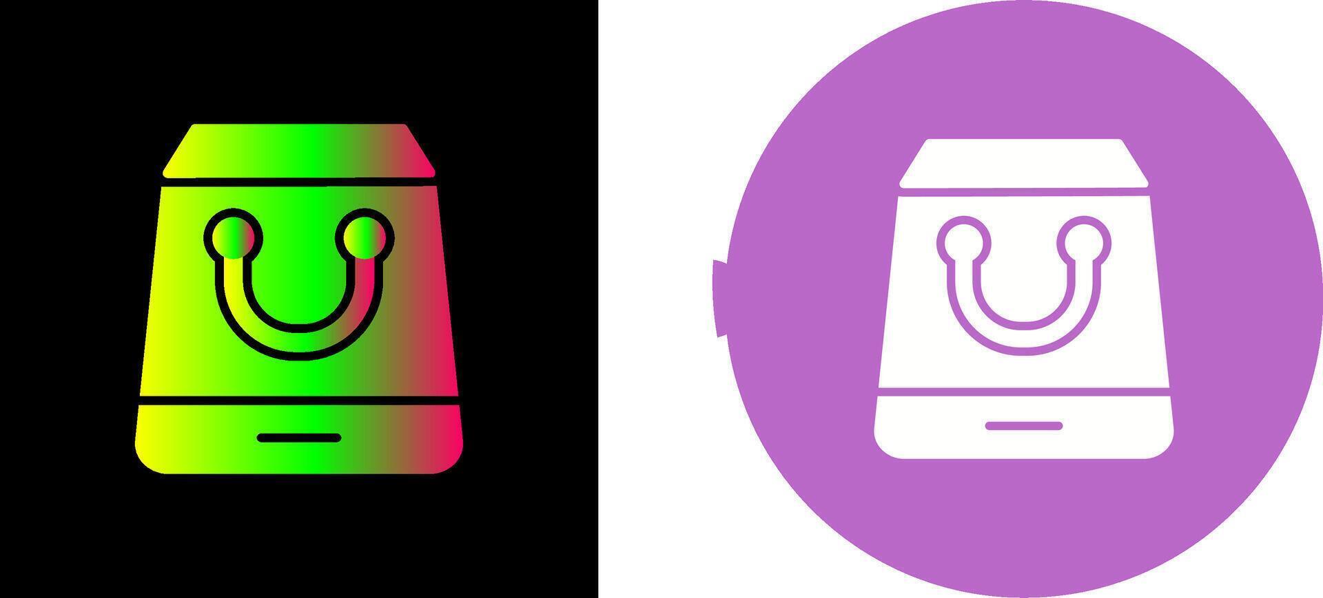 Shopping Bag Icon Design vector