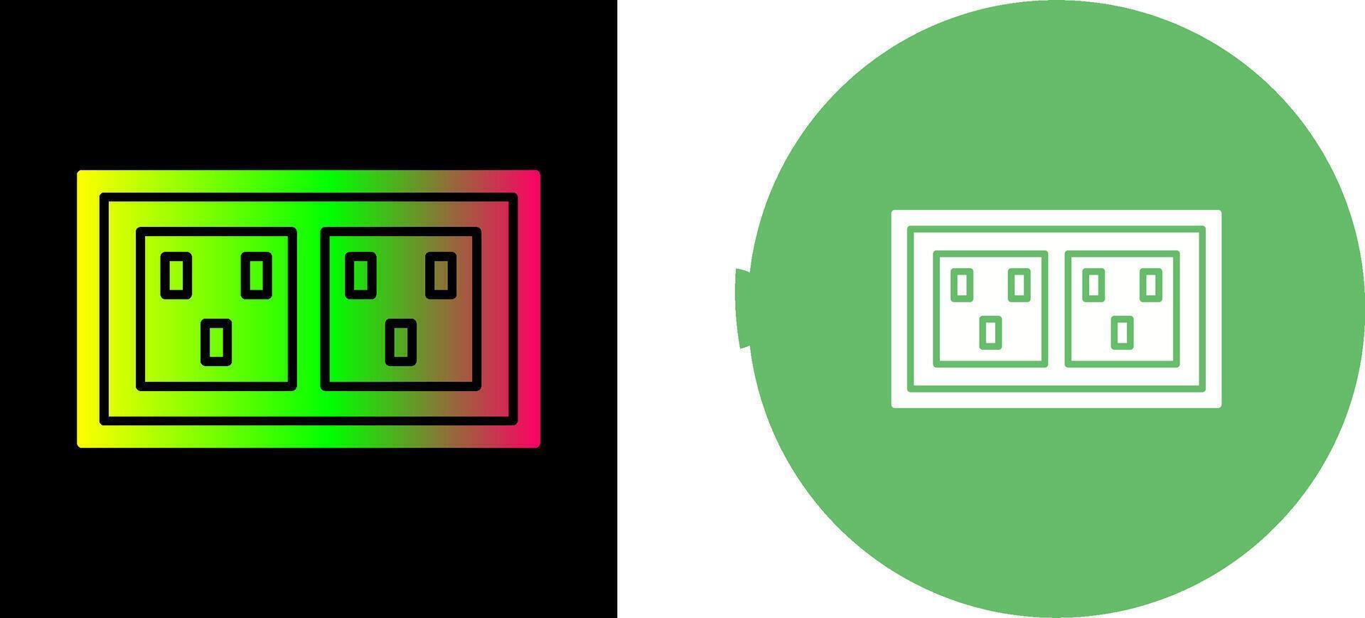Socket Icon Design vector