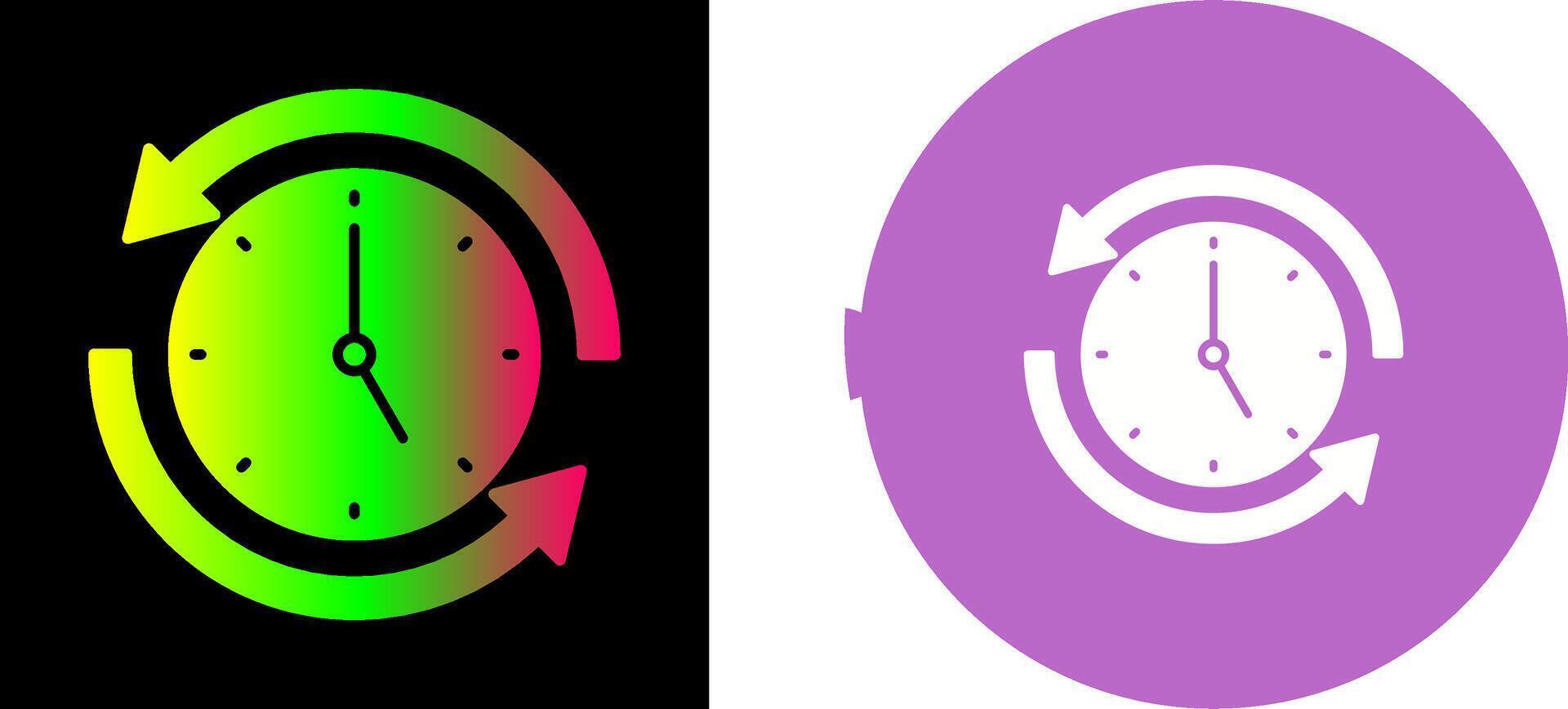 Run Time Icon Design vector