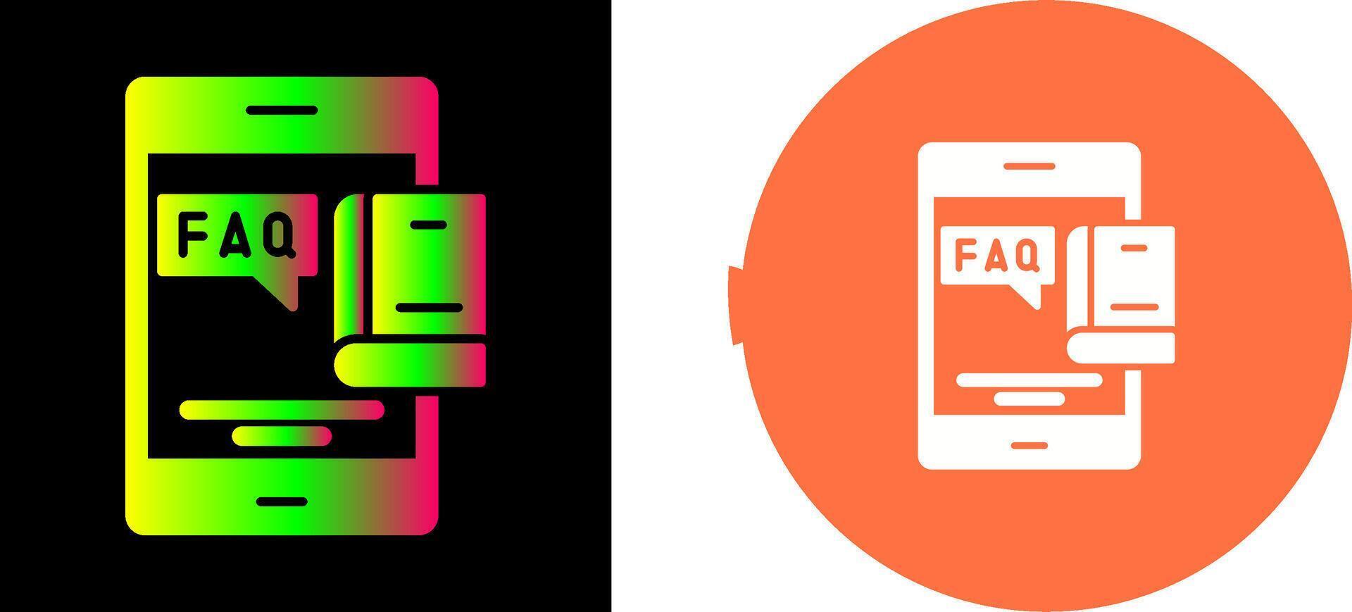 Faq Icon Design vector