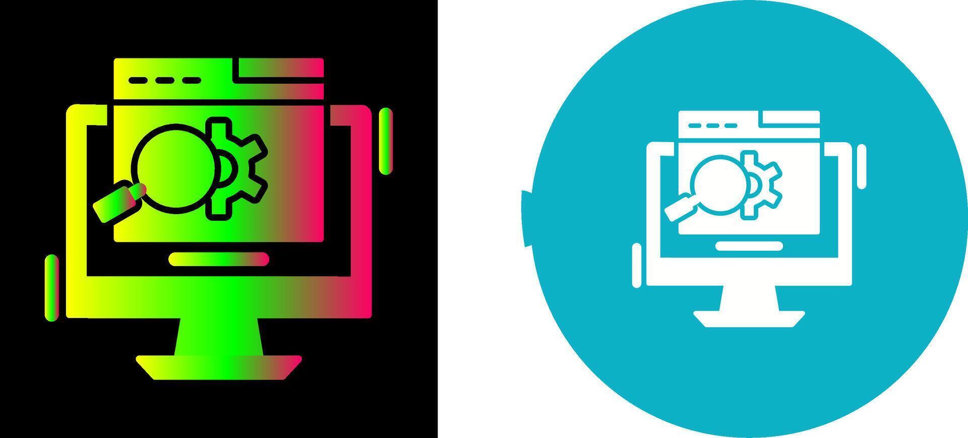 Search Engine Icon Design vector