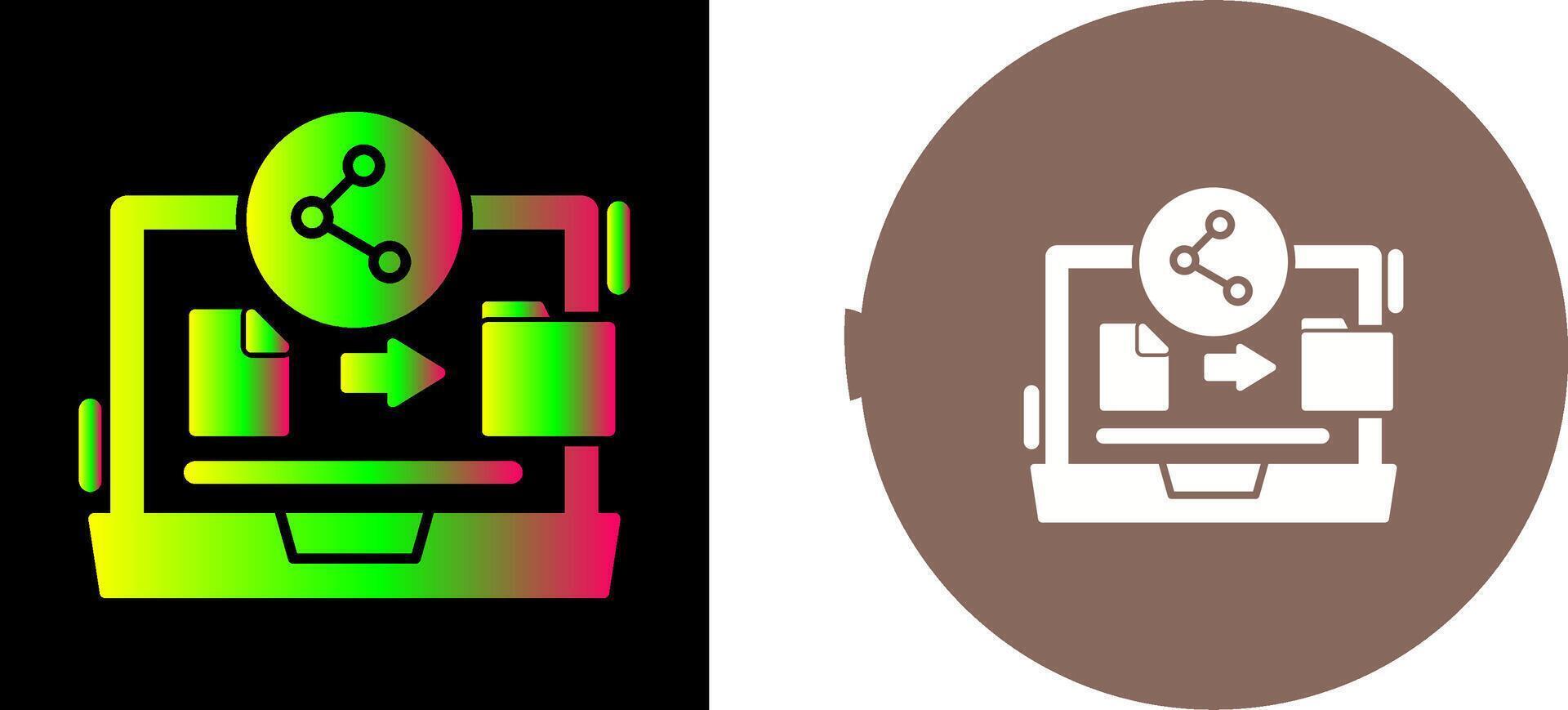 File Share Icon Design vector