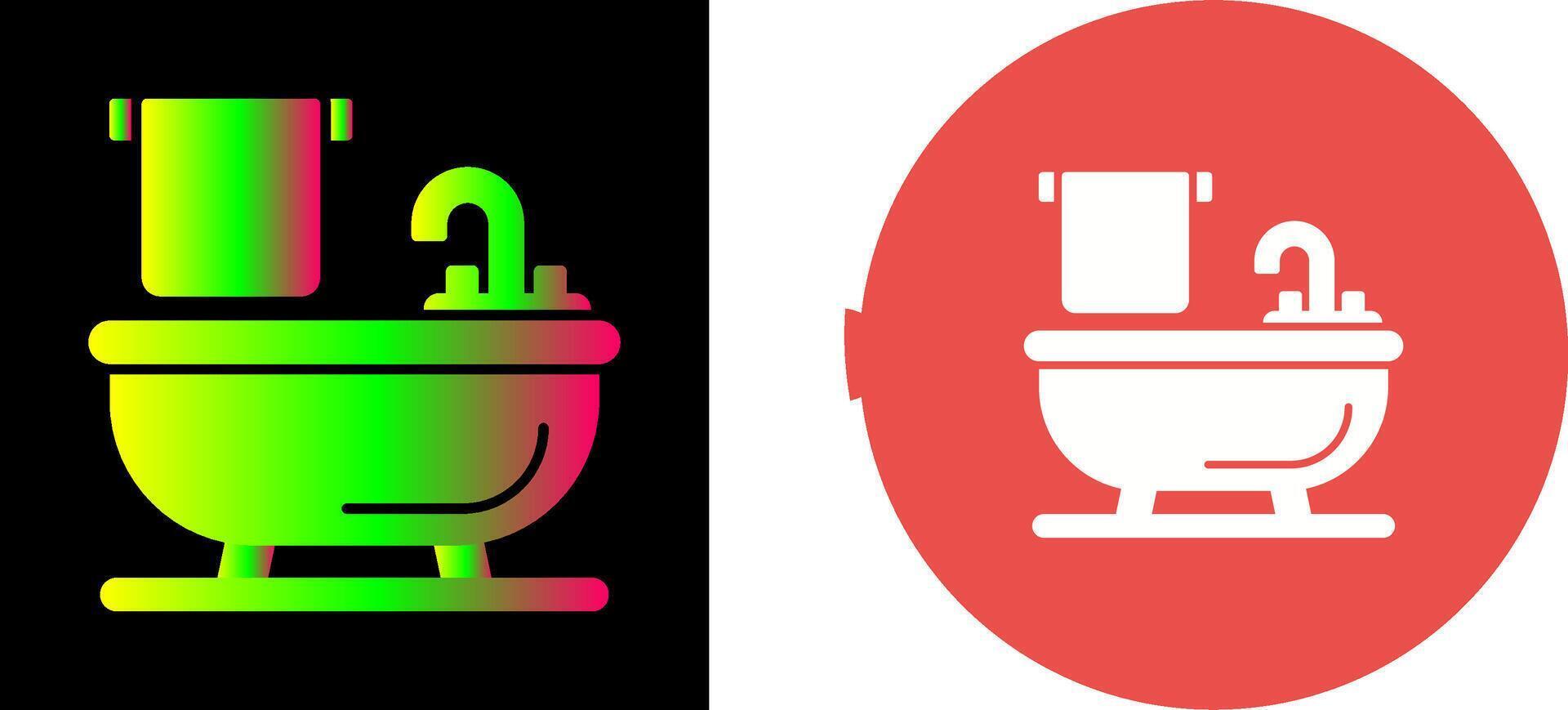 Bathtub Icon Design vector