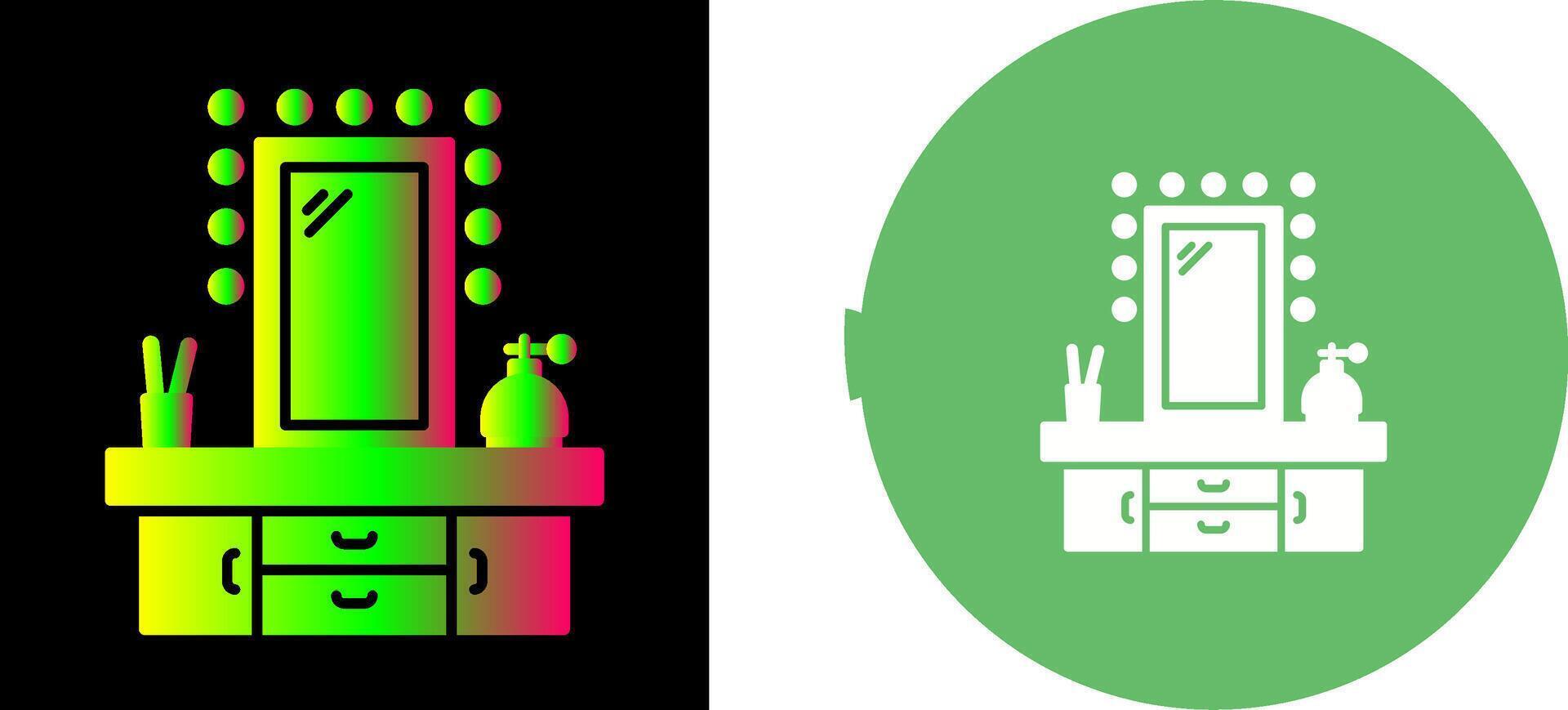 Dressing Table Icon Design vector