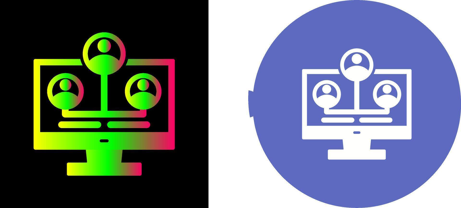 Network Icon Design vector