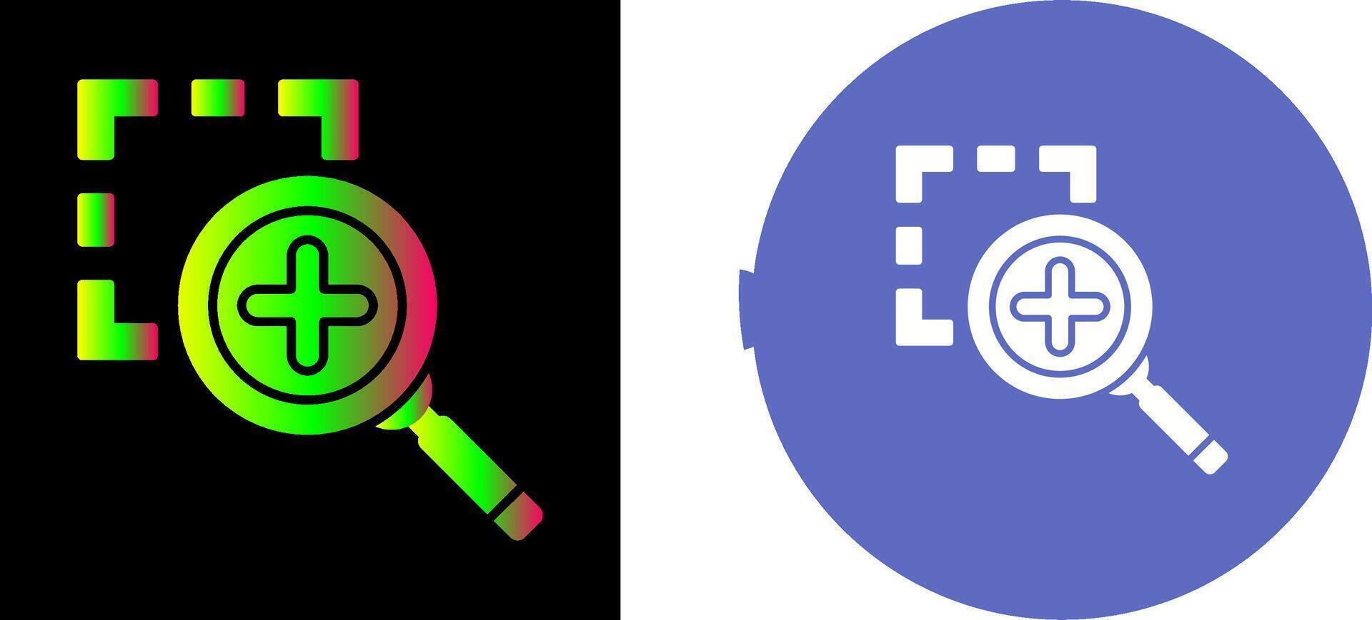 Zoom In Icon Design vector
